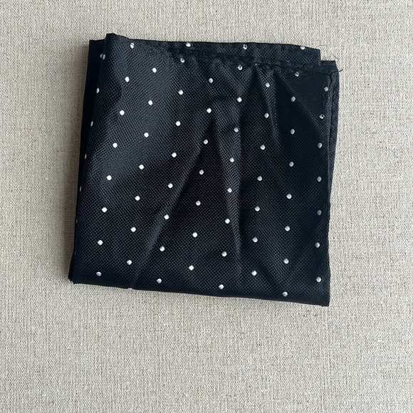 Black & White Polka Dot Pocket Square - Picture 1 of 2